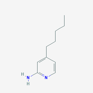 molecular formula C10H16N2 B7726105 4-Pentyl-pyridin-2-ylamine CAS No. 60781-86-4