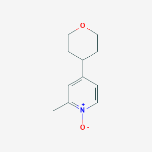 molecular formula C11H15NO2 B7726171 2-Methyl-4-(tetrahydro-2H-pyran-4-yl)pyridine 1-oxide 