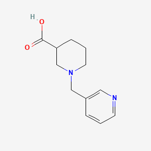 molecular formula C12H16N2O2 B7726299 1-(Pyridin-3-ylmethyl)piperidine-3-carboxylic acid 