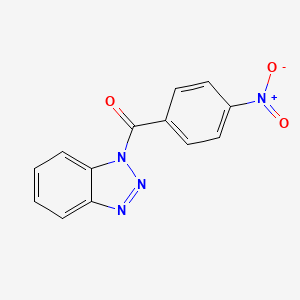 molecular formula C13H8N4O3 B7726337 Benzotriazol-1-yl-(4-nitrophenyl)methanone CAS No. 4231-71-4