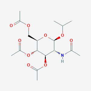 molecular formula C17H27NO9 B7726358 Isopropyl 2-acetamido-3,4,6-tri-O-acetyl-2-deoxy-b-D-glucopyranoside 