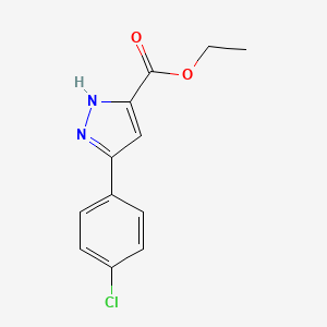 molecular formula C12H11ClN2O2 B7726366 Ethyl 3-(4-chlorophenyl)-1H-pyrazole-5-carboxylate CAS No. 938182-43-5