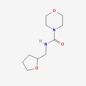 molecular formula C10H18N2O3 B7726455 N-[(Oxolan-2-yl)methyl]morpholine-4-carboxamide 