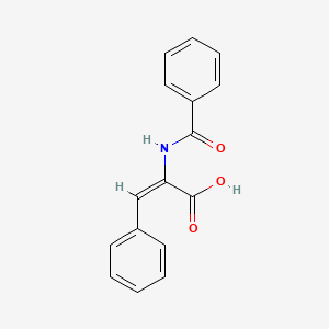 molecular formula C16H13NO3 B7726510 Benzalhippuric acid CAS No. 57427-85-7