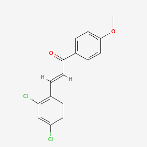 molecular formula C16H12Cl2O2 B7726553 3-(2,4-Dichlorophenyl)-1-(4-methoxyphenyl)prop-2-en-1-one CAS No. 52601-63-5