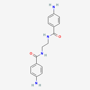 molecular formula C16H18N4O2 B7726595 Benzamide, N,N'-1,2-ethanediylbis[4-amino- CAS No. 34066-78-9