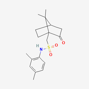 molecular formula C18H25NO3S B7726801 1-(7,7-dimethyl-2-oxo-1-bicyclo[2.2.1]heptanyl)-N-(2,4-dimethylphenyl)methanesulfonamide 