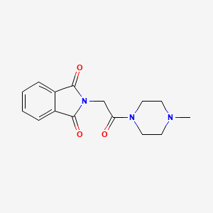 molecular formula C15H17N3O3 B7726825 2-[2-(4-methylpiperazin-1-yl)-2-oxoethyl]-1H-isoindole-1,3(2H)-dione 