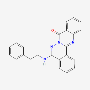 molecular formula C23H18N4O B7726944 5-[(2-phenylethyl)amino]-8H-phthalazino[1,2-b]quinazolin-8-one 