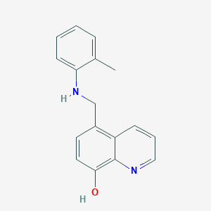 molecular formula C17H16N2O B7727078 5-(o-Tolylamino-methyl)-quinolin-8-ol 