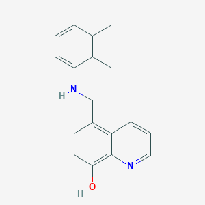 molecular formula C18H18N2O B7727081 5-[(2,3-Dimethylanilino)methyl]quinolin-8-ol 