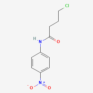 molecular formula C10H11ClN2O3 B7727111 4-chloro-N-(4-nitrophenyl)butanamide CAS No. 82547-19-1