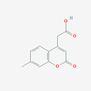 molecular formula C12H10O4 B7727333 2-(7-methyl-2-oxo-2H-chromen-4-yl)acetic acid CAS No. 50764-81-3