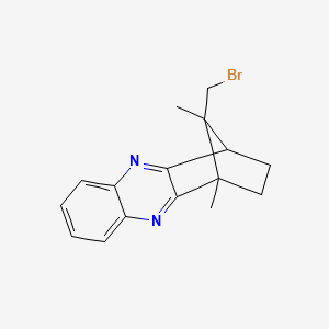 molecular formula C16H17BrN2 B7727486 (1S,4S,11R)-11-(bromomethyl)-1,11-dimethyl-1,2,3,4-tetrahydro-1,4-methanophenazine 