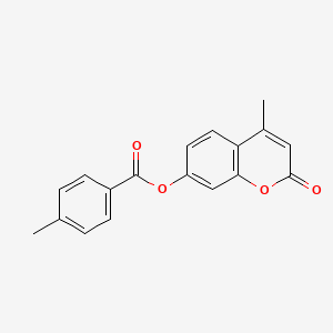 4-Methyl-2-oxo-2h-chromen-7-yl 4-methylbenzoate