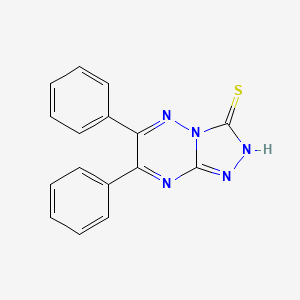 molecular formula C16H11N5S B7727592 6,7-Diphenyl[1,2,4]triazolo[4,3-b][1,2,4]triazine-3-thiol 
