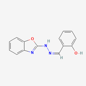 molecular formula C14H11N3O2 B7727597 2-{(Z)-[2-(1,3-benzoxazol-2-yl)hydrazinylidene]methyl}phenol 