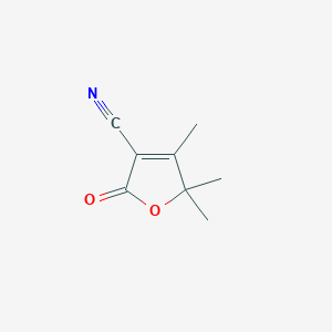molecular formula C8H9NO2 B077276 4,5,5-三甲基-2-氧代-2,5-二氢呋喃-3-腈 CAS No. 13332-71-3