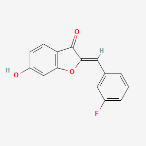 molecular formula C15H9FO3 B7727633 (2Z)-2-(3-fluorobenzylidene)-6-hydroxy-1-benzofuran-3(2H)-one CAS No. 1353119-32-0