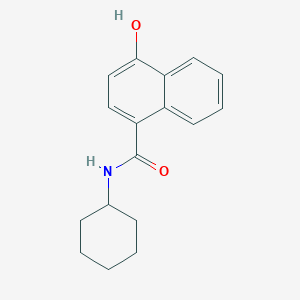 molecular formula C17H19NO2 B7727649 N-cyclohexyl-4-hydroxynaphthalene-1-carboxamide 