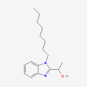 molecular formula C17H26N2O B7727713 1-(1-octyl-1H-benzimidazol-2-yl)ethanol 