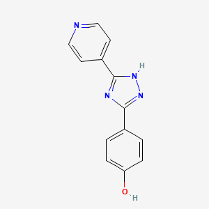 molecular formula C13H10N4O B7727737 4-[5-(pyridin-4-yl)-4H-1,2,4-triazol-3-yl]phenol 