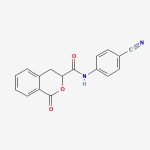 N-(4-cyanophenyl)-1-oxo-3,4-dihydro-1H-isochromene-3-carboxamide