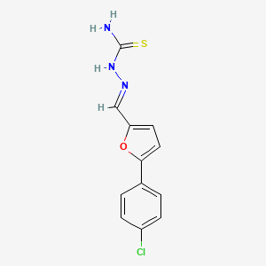 molecular formula C12H10ClN3OS B7728074 (2E)-2-{[5-(4-chlorophenyl)furan-2-yl]methylidene}hydrazinecarbothioamide 