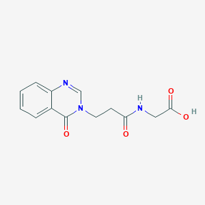 molecular formula C13H13N3O4 B7728161 N-[3-(4-oxoquinazolin-3(4H)-yl)propanoyl]glycine 