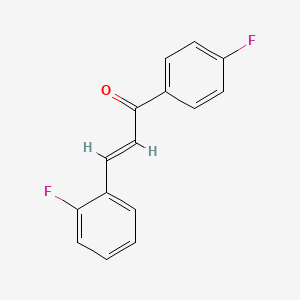 molecular formula C15H10F2O B7728170 (E)-3-(2-fluorophenyl)-1-(4-fluorophenyl)prop-2-en-1-one 