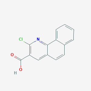 molecular formula C14H8ClNO2 B7728298 2-Chlorobenzo[h]quinoline-3-carboxylic acid 