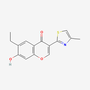 molecular formula C15H13NO3S B7728336 6-Ethyl-7-hydroxy-3-(4-methylthiazol-2-yl)-4H-chromen-4-one CAS No. 170466-84-9