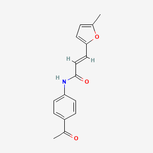 molecular formula C16H15NO3 B7728356 N-(4-Acetylphenyl)-3-(5-methylfuran-2-yl)acrylamide 