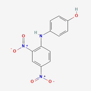 molecular formula C12H9N3O5 B7728419 4-(2,4-Dinitroanilino)phenol CAS No. 61902-31-6