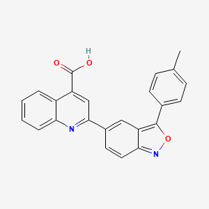 2-[3-(4-Methylphenyl)-2,1-benzoxazol-5-yl]quinoline-4-carboxylic acid
