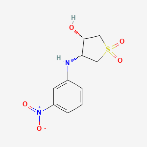 (3S,4R)-3-hydroxy-4-[(3-nitrophenyl)amino]-1$l^{6}-thiolane-1,1-dione
