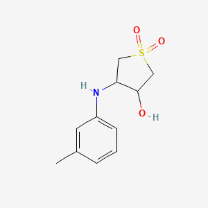 4-[(3-Methylphenyl)amino]tetrahydrothiophene-3-ol 1,1-dioxide