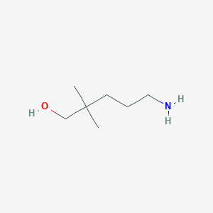 molecular formula C7H17NO B077287 5-氨基-2,2-二甲基戊醇 CAS No. 13532-77-9