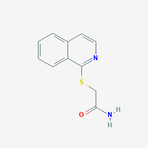 molecular formula C11H10N2OS B7728752 2-(Isoquinolin-1-ylsulfanyl)acetamide 
