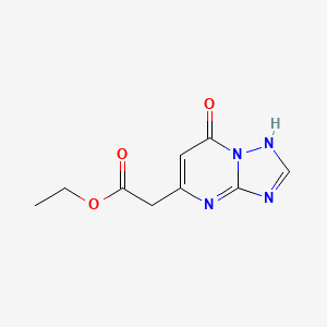 molecular formula C9H10N4O3 B7728786 Ethyl (7-oxo-4,7-dihydro[1,2,4]triazolo[1,5-a]pyrimidin-5-yl)acetate CAS No. 88373-98-2