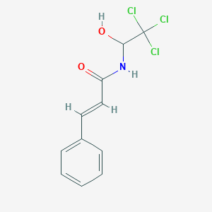 molecular formula C11H10Cl3NO2 B7728819 3-Phenyl-N-(2,2,2-trichloro-1-hydroxyethyl)acrylamide 
