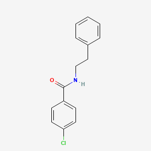 molecular formula C15H14ClNO B7728858 4-氯-N-苯乙基苯甲酰胺 CAS No. 39887-24-6