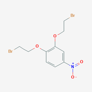 molecular formula C10H11Br2NO4 B7728898 1,2-Bis(2-bromoethoxy)-4-nitrobenzene 