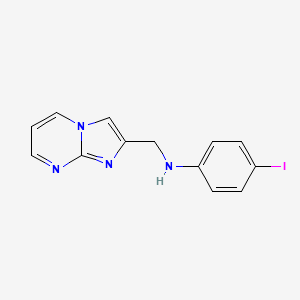 molecular formula C13H11IN4 B7728934 N-(imidazo[1,2-a]pyrimidin-2-ylmethyl)-4-iodoaniline 