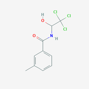 molecular formula C10H10Cl3NO2 B7728962 3-methyl-N-(2,2,2-trichloro-1-hydroxyethyl)benzamide 