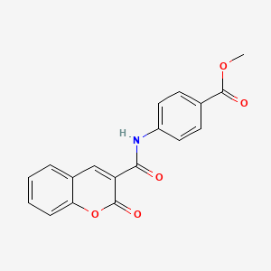 molecular formula C18H13NO5 B7729048 methyl 4-(2-oxo-2H-chromene-3-amido)benzoate CAS No. 302558-76-5
