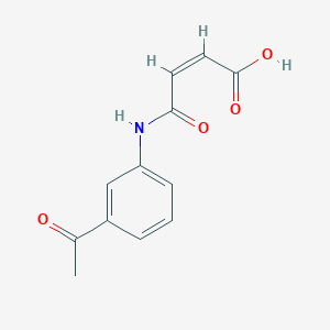 molecular formula C12H11NO4 B7729089 (2Z)-4-[(3-acetylphenyl)amino]-4-oxobut-2-enoic acid 