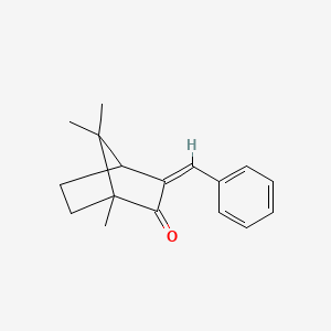 molecular formula C17H20O B7729154 Bicyclo[2.2.1]heptan-2-one, 1,7,7-trimethyl-3-(phenylmethylene)- CAS No. 36065-09-5