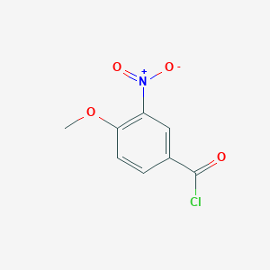 molecular formula C8H6ClNO4 B077292 4-Methoxy-3-nitrobenzoyl chloride CAS No. 10397-28-1