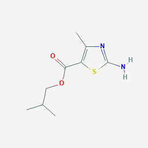 molecular formula C9H14N2O2S B7729279 2-Methylpropyl 2-amino-4-methyl-1,3-thiazole-5-carboxylate 